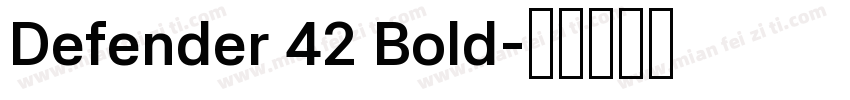 Defender 42 Bold字体转换